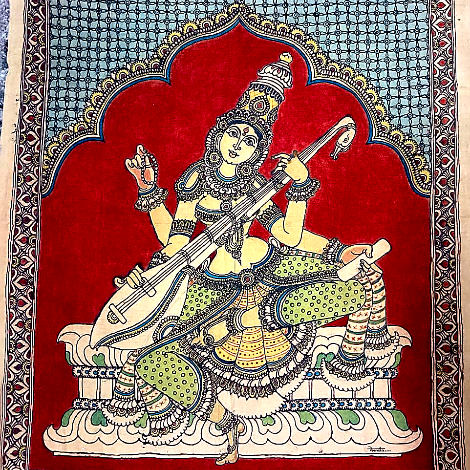 saraswati kalamkari enhanced
